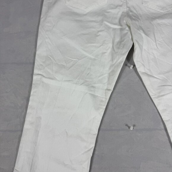 Tommy Hilfiger Boyfriend Jeans Womens White Denim 5-Pocket Modern Style Size 14 - Picture 11 of 16